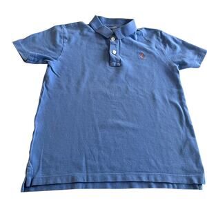 Crewcuts Boys Blue Short Sleeve Polo Shirt Size 8 - Excellent